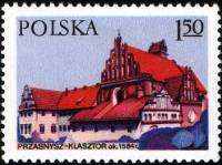 (1977-052) Марка Польша "Монастырь, Пресныш"    Памятники архитектуры. III Θ